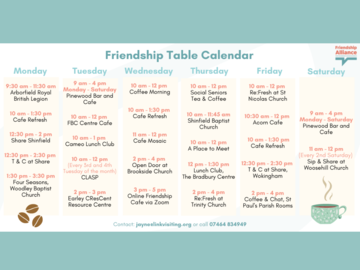 Free: Friendship Tables